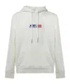 Autry Logo-embroidered Cotton Hoodie In White