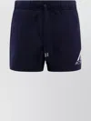 Autry Cotton Shorts With Embroidered Logo In Blue