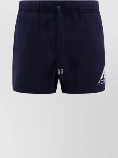 AUTRY LOGO EMBROIDERED COTTON SHORTS