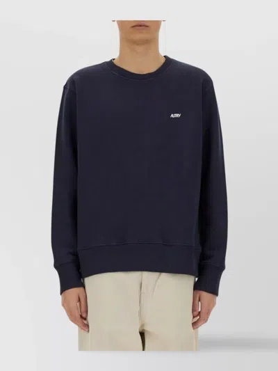 Autry Logo Embroidered Crew Neck Sweatshirt