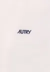 Autry Logo-embroidered Short-sleeved T-shirt In White