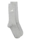 Autry Logo Socks In Grey