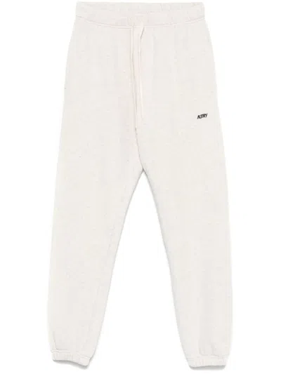 Autry Logo-embroidered Track Pants In Gray