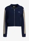 Autry Zippered Sweatshirt Featuring Front Pockets In Blue