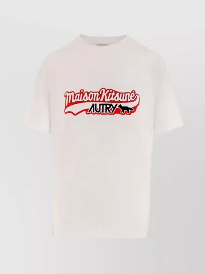 Autry Logo Graphic T-shirt From Maison Kitsuné In White