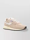 Autry Reelwind Low Nylon And Leather Craquele Pepper And White Sneakers In White