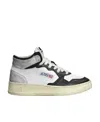 Autry Super Vintage Distressed Leather High-top Sneaker In Nude