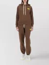 Autry Logo Hooded Sweatshirt With Ribbed Finish