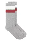 Autry Logo-intarsia Socks In Grey