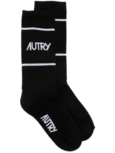 AUTRY INTARSIA-KNIT LOGO SOCKS