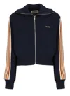 Autry High Neck Zip-up Sweatshirt In Blue