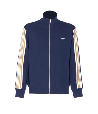Autry Blue Jacket Zip Closure