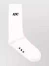 Autry Logo Jacquard Star Embroidery Ribbed Cuff Socks