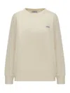 Autry Logo Label Jersey Sweatshirt In White