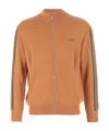Autry Solid Color Sweatshirt With Zip Closure And Contrasting Deta In Brown
