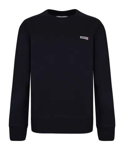 Autry Logo-patch Cotton Sweatshirt