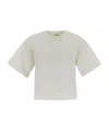 Autry Cotton Cropped T-shirt In White
