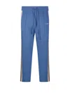 Autry Relaxed Fit Training Pants With Contrasting Side Stripes In Blue