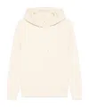 Autry Beige Cotton Sweatshirt With Hood And Logo Embroidery In White