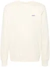 Autry Logo-patch Jersey Sweatshirt In Neutrals