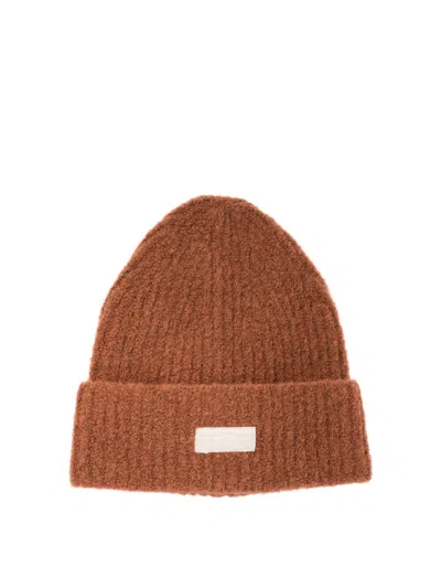 AUTRY LOGO-PATCH KNITTED BEANIE