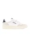 Autry Leather Sneakers With Contrast Heel Tab In White
