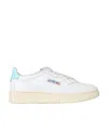 Autry Logo-patch Lace-up Sneakers In White