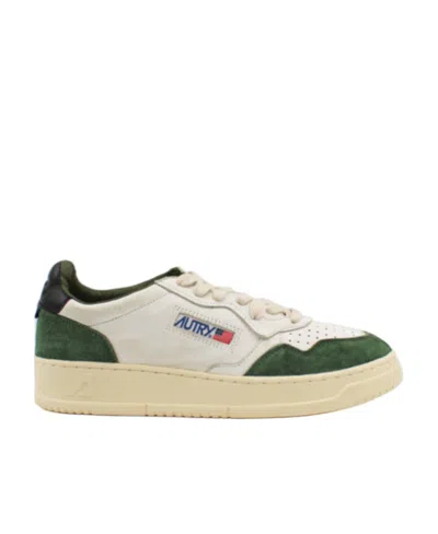 Autry Logo-patch Low-top Sneakers In Nude