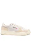 Autry Low Platform Sole Suede Sneakers In Neutral