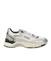 Autry Hyperway Sneaker In Mesh And Suede Sneakers Silver In White