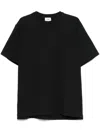 Autry Black Loose Fit T Shirt With Logo In Black