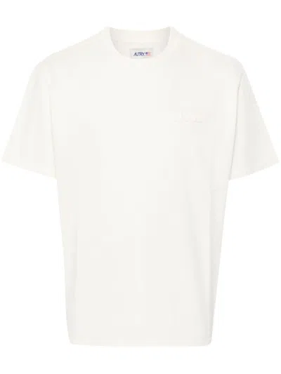 Autry Logo-patch T-shirt In Weiss