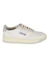 Autry Logo Patched Low Sneakers In White/vap
