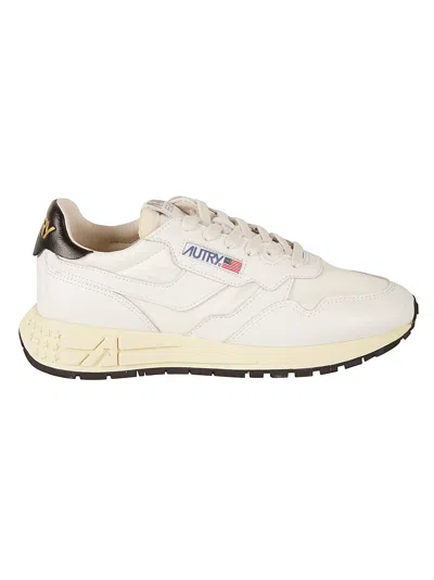 Autry Logo Patched Sneakers In Neutral