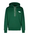 Autry Fleeced Cotton Hoodie With Printed Logo In Green