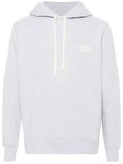 Autry Logo-print Cotton Hoodie In Grey