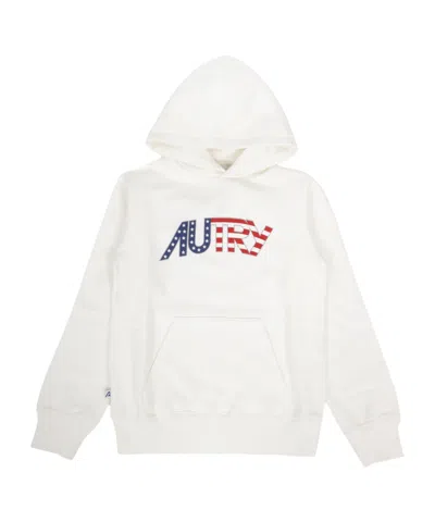 AUTRY AUTRY KIDS LOGO-PRINTED LONG-SLEEVED HOODIE