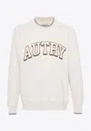 Autry Logo Print Crewneck Sweatshirt In Gray