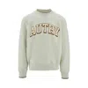 Autry Grey Crewneck Sweatshirt With Logo Print In Grey