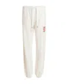 Autry Drawstring Waist Lightweight Cotton Icon Joggers In White