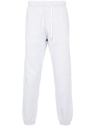 Autry Logo-print Mélange Track Trousers In Grey