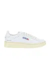 Autry Low Sneaker With Perforated Detailing And Rubber Sole In White