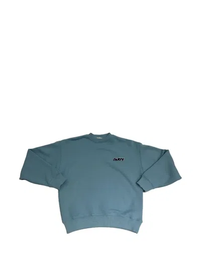 Autry Logo Patch Crewneck Sweatshirt In Blue