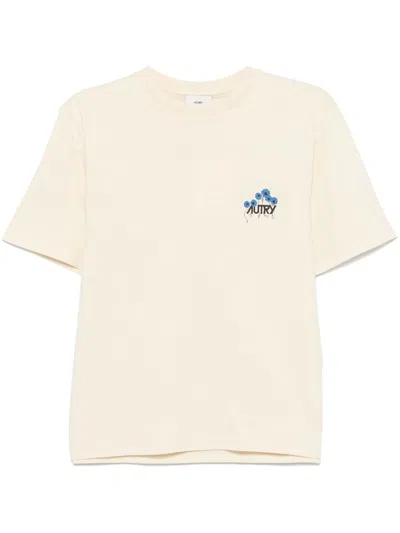 Autry Logo-print T-shirt In Neutrals