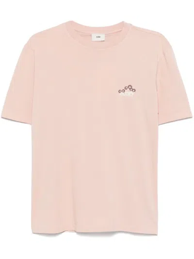 Autry Logo-print T-shirt In Blush Pink