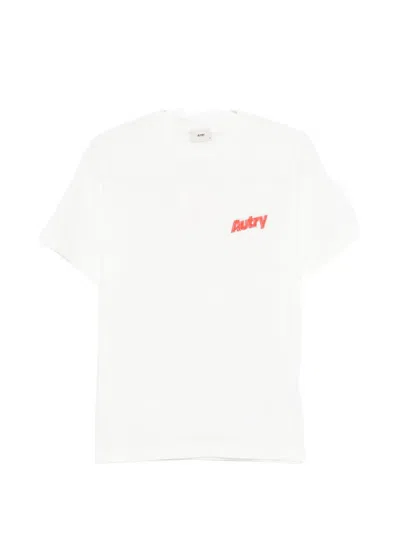 Autry Crew-neck T-shirt With Logo In White