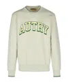 Autry Grey Cotton Blend Sweatshirt In White