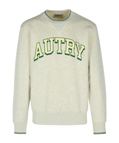 AUTRY AUTRY LOGO PRINTED CREWNECK SWEATSHIRT