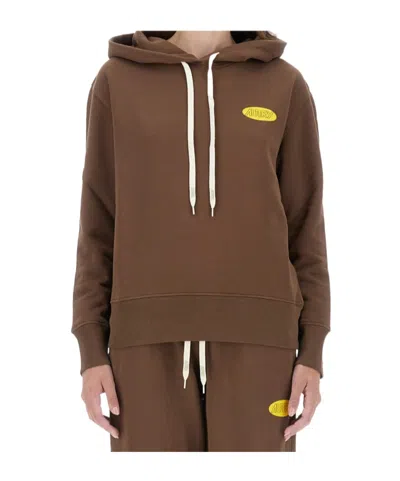 AUTRY AUTRY LOGO PRINTED JERSEY HOODIE