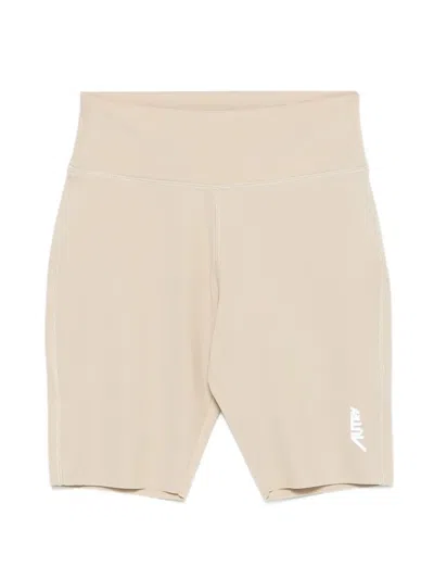 Autry Logo Shorts In Neutral